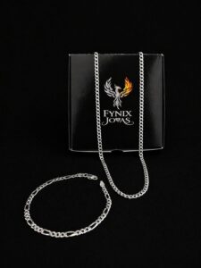 pulseira masculina 3x1 elos grossos 20cm 4mm